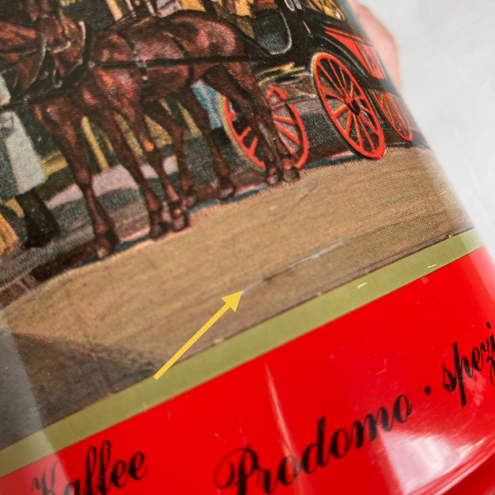 Vintage Dallmayr Coffee Promotional Tin Canister with Latch 1992 - Picture 14 of 16